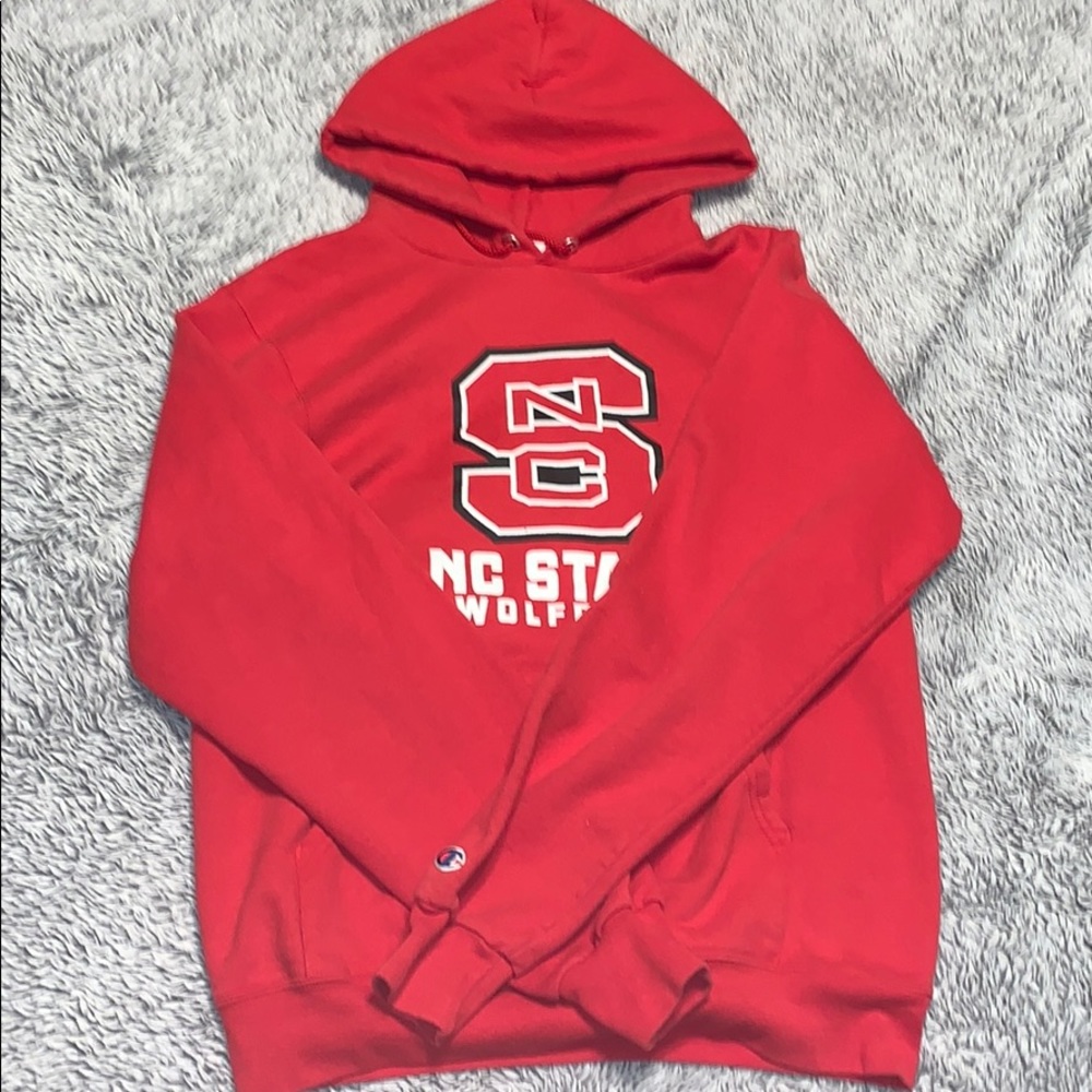 Red NC State Champion Hoodie